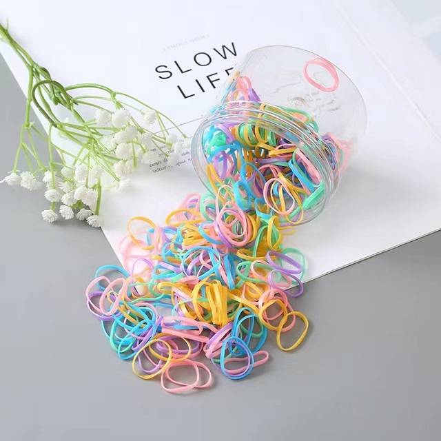 Fashionable Colored Disposable Elastic Hair Bands