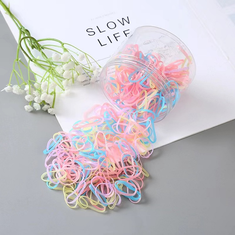 Fashionable Colored Disposable Elastic Hair Bands