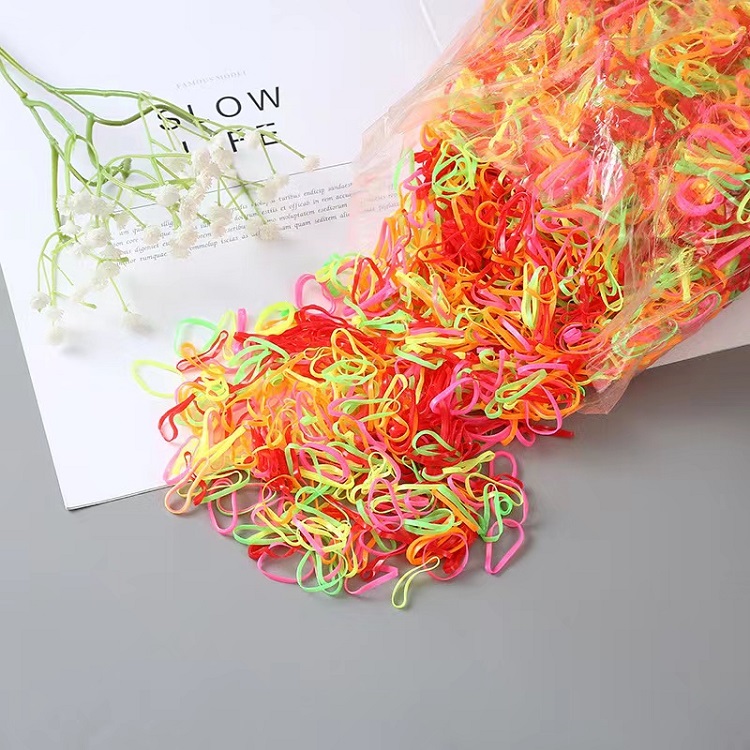 Fashionable Colored Disposable Elastic Hair Bands
