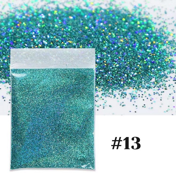 Glitter Mixed Powder Shape Nail Accessories